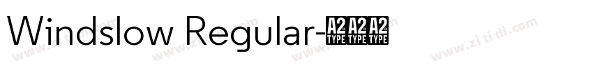Windslow Regular字体转换